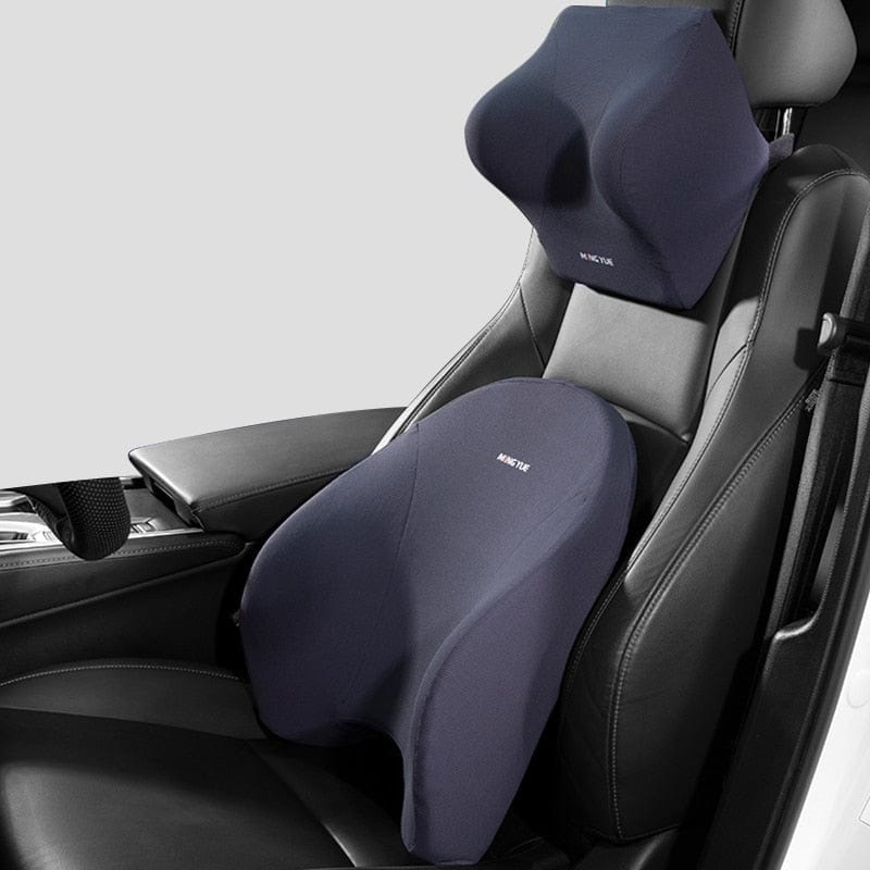 SearchFindOrder 15 Memory Foam Car Lumbar Headrest Neck and Back Support Pillow