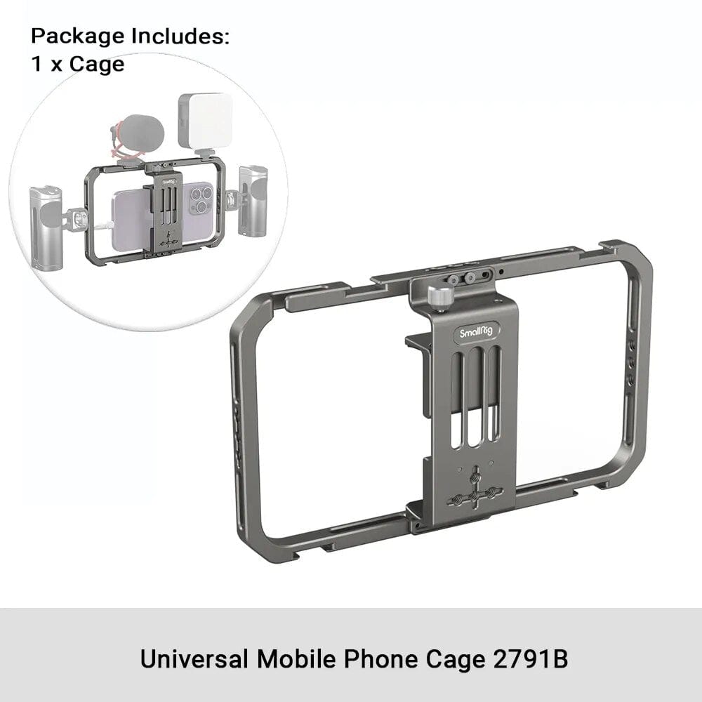 SearchFindOrder 3155B Expandable Smartphone Cage with Foldable Handles and Wireless Control for iPhone 14/13/12