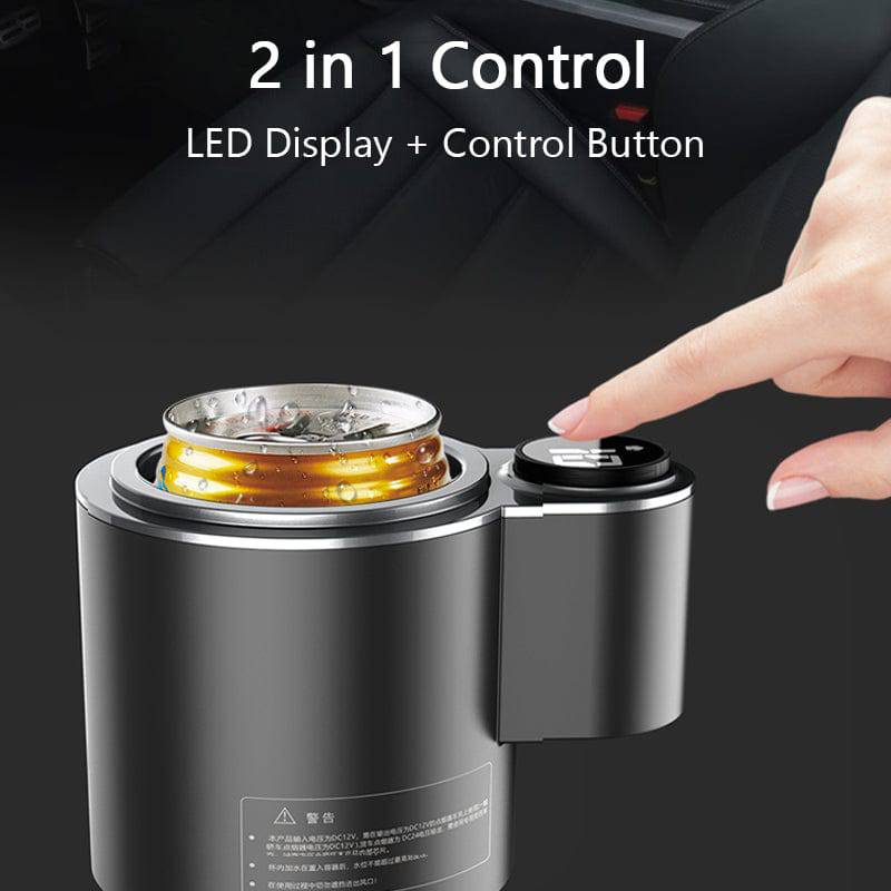 2-in-1 Smart Beverage Holder with Digital Temperature Control for Car and Home, Heating & Cooling - Smart Shop (Online Store for wise shoppers) 