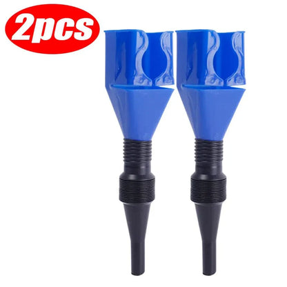 Auto Oil Fuel Funnel with Retractable Flexible Tube for Cars, Motorcycles