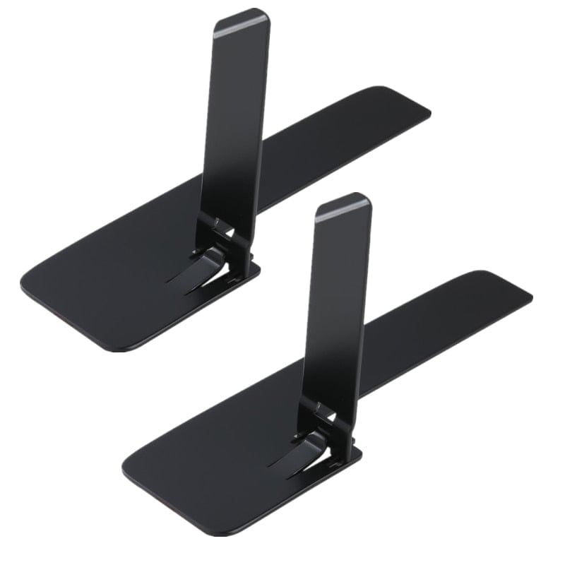 SearchFindOrder 2Pcs Metal White Sleek Fold Metal Mobile Phone Holder Stand