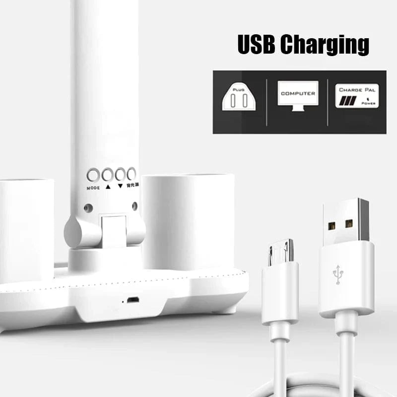 SearchFindOrder Smart-Plug-in (fan) 3-in-1 Multifunction Table Lamp LED