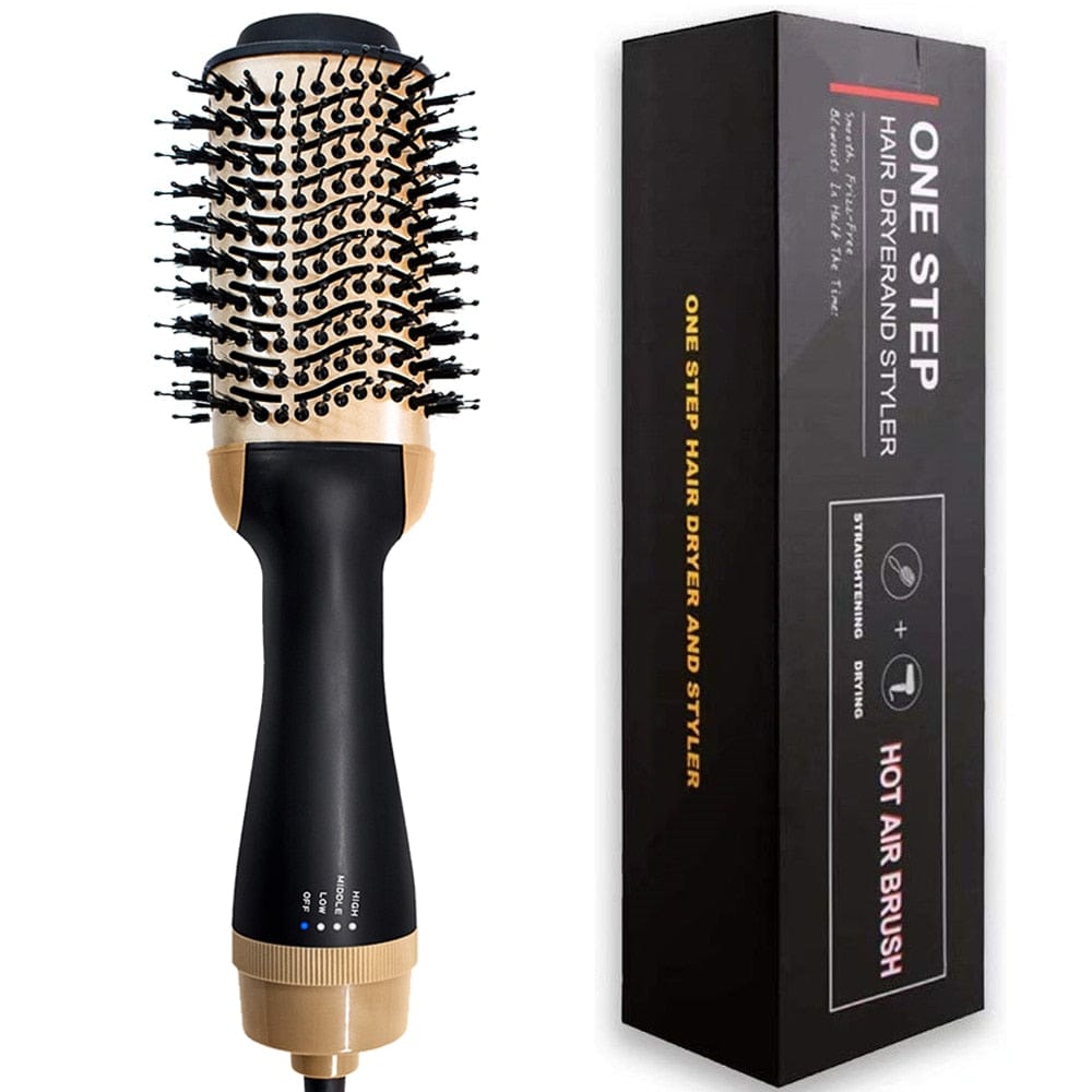 SearchFindOrder China / UK Plug / Black with box 3-in-1 Pro Hair Styler Dryer, Straightener & Curler Comb