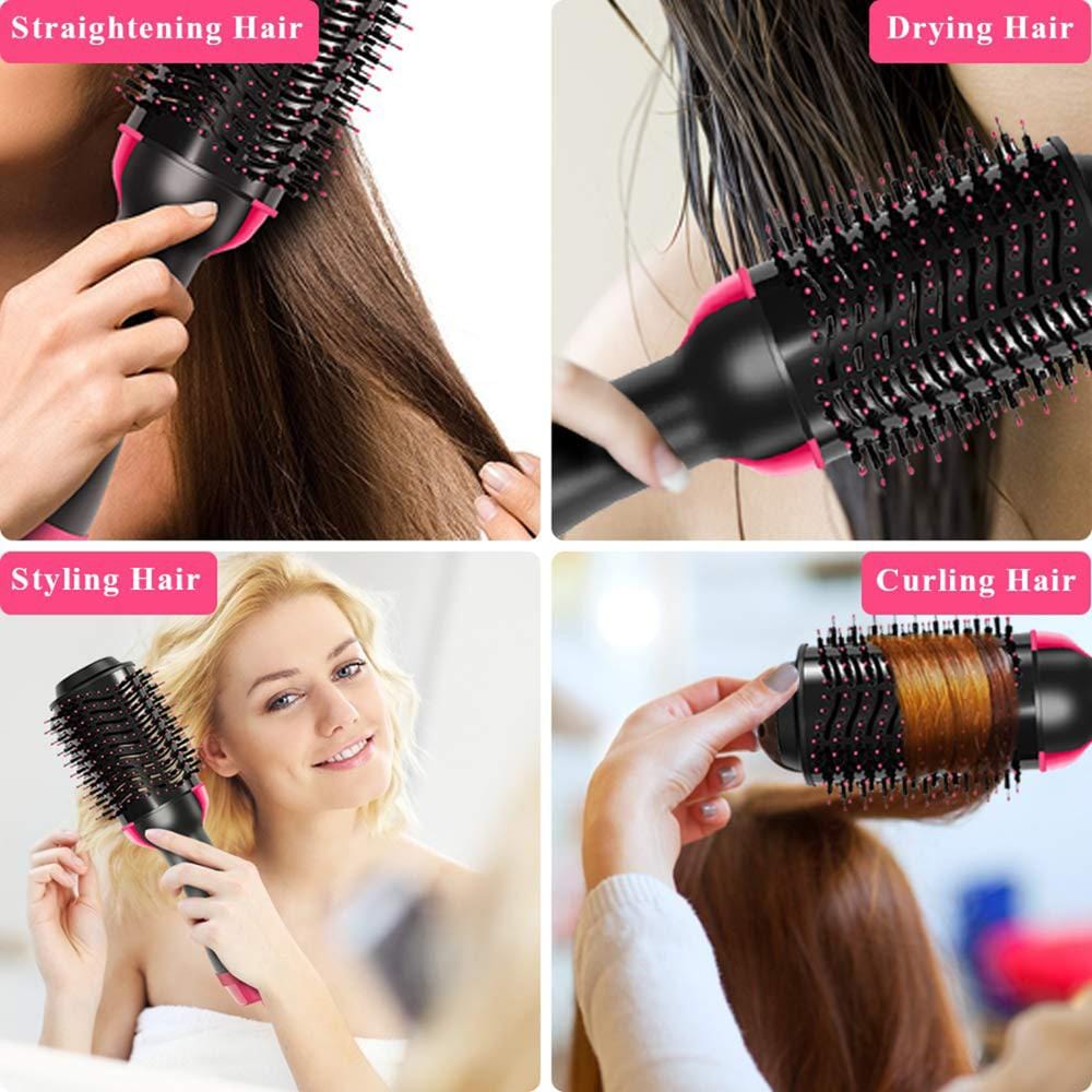 3-in-1 Pro Hair Styler, Dryer, Straightener & Curler Comb