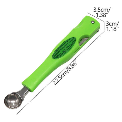 3-in-1 Stainless-Steel Watermelon Slicer Cutter Melon Baller Scoop Tool