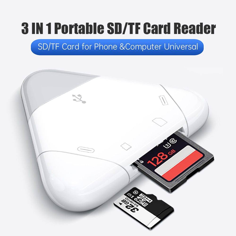 3-in-1 Universal Mobile SD Card Reader - Smart Shop (Online Store for wise shoppers) 