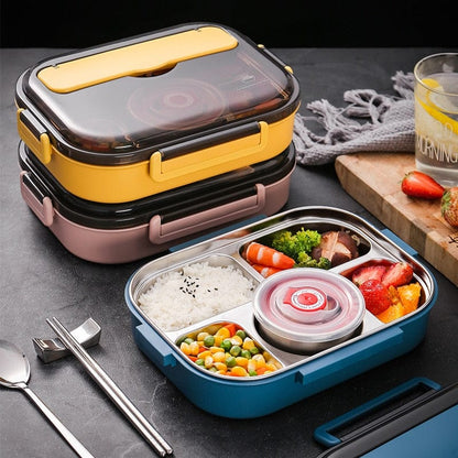 SearchFindOrder yellow / China 304 Stainless Steel Portable Insulated Microwavable Meal Container for Adults & Kids