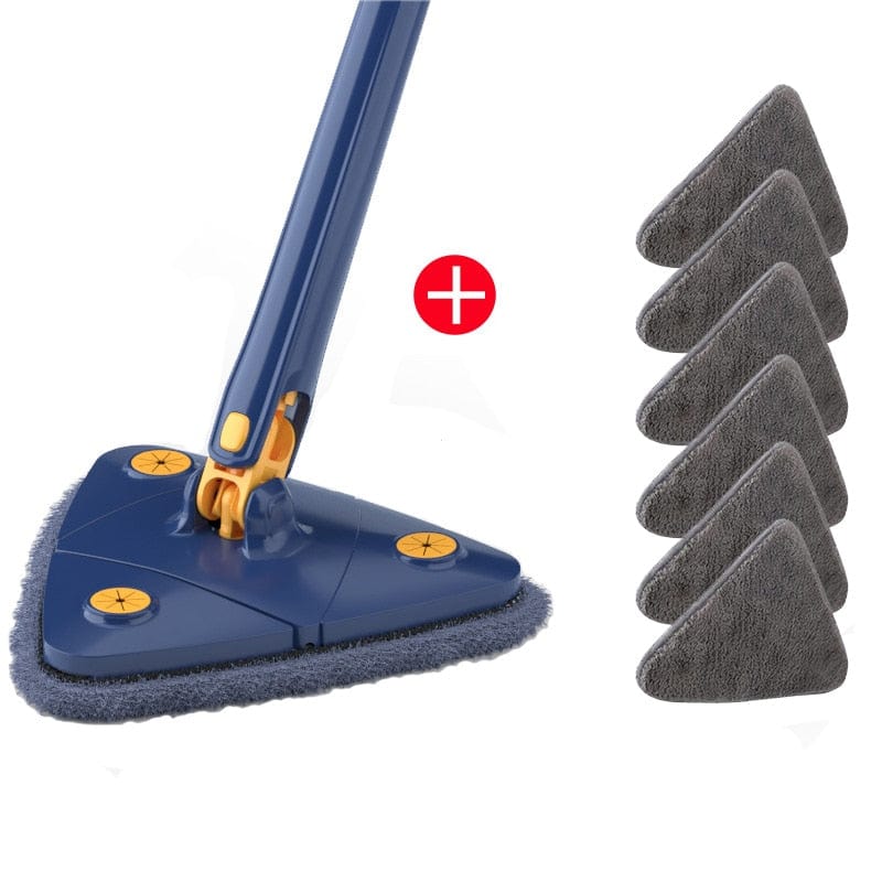 SearchFindOrder Blue-6x Mop Cloth 360° Rotatable Adjustable Mop