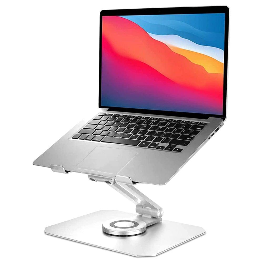 360° Rotating Ergonomic Multi-Angle Height Adjustable Aluminum Laptop Stand - Smart Shop (Online Store for wise shoppers) 