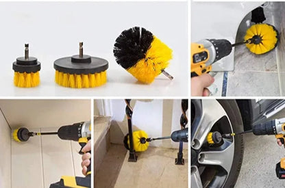 Electric Drill Brush Scrubber Set (3 pieces)