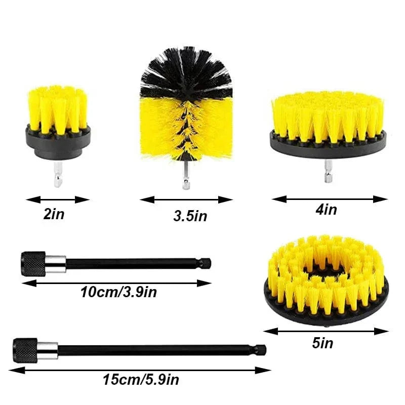 Electric Drill Brush Scrubber Set (3 pieces)