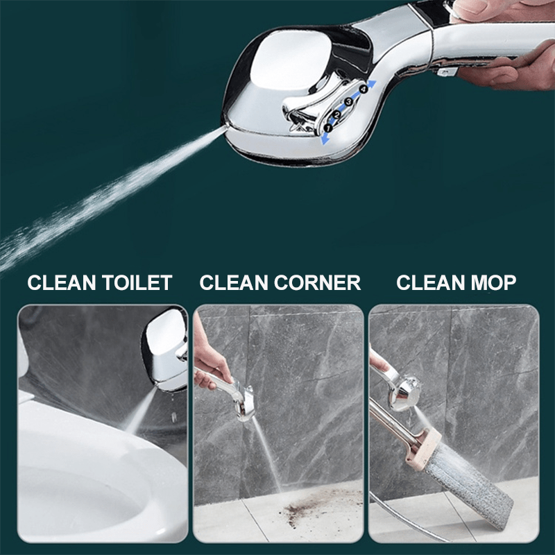 High-Pressure 4-Mode Adjustable Water-Saving Handheld Shower Head