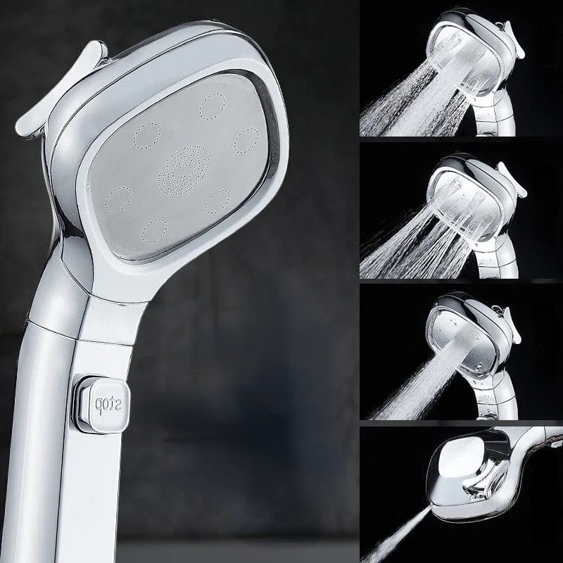 High-Pressure 4-Mode Adjustable Water-Saving Handheld Shower Head