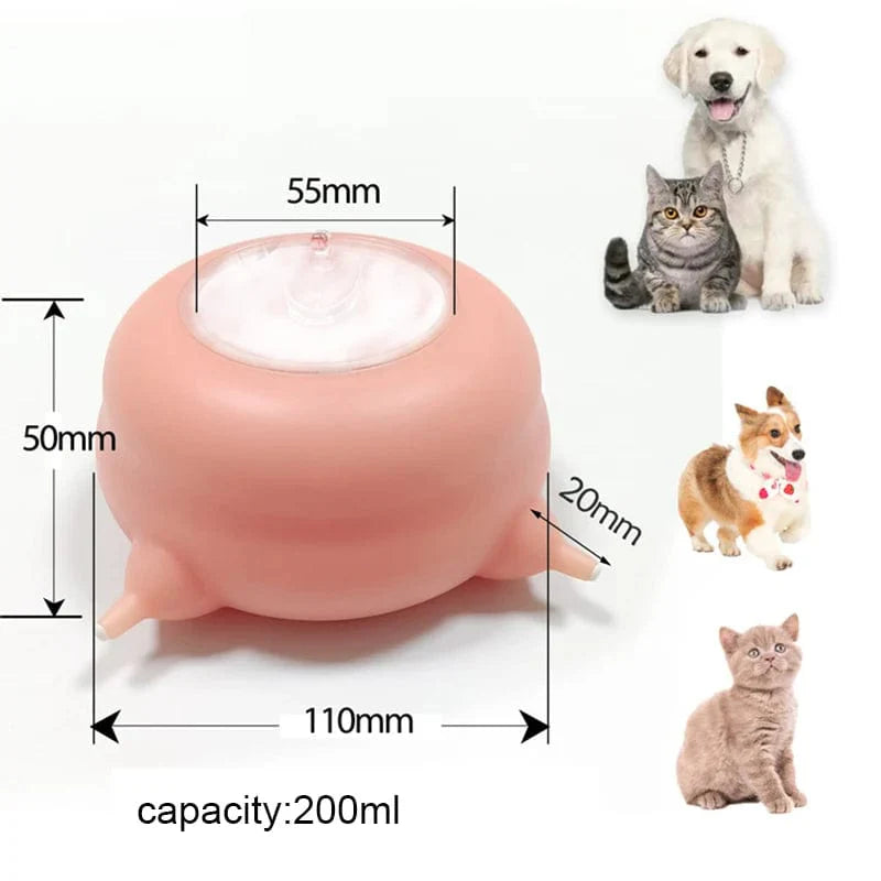 Multi-Pet Nursing Station, 200ml Silicone Nipple Feeder for Puppies, Kittens, and Rabbits