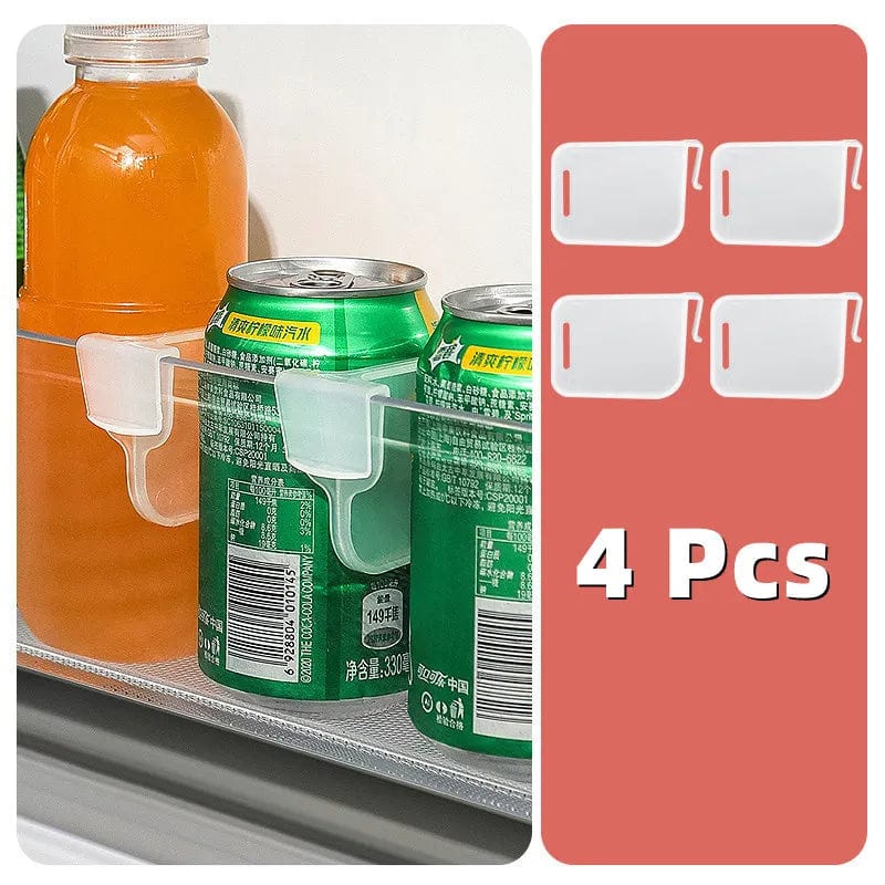 Refrigerator Organizer Adjustable Snap-on Plastic Dividers for Kitchen Storage