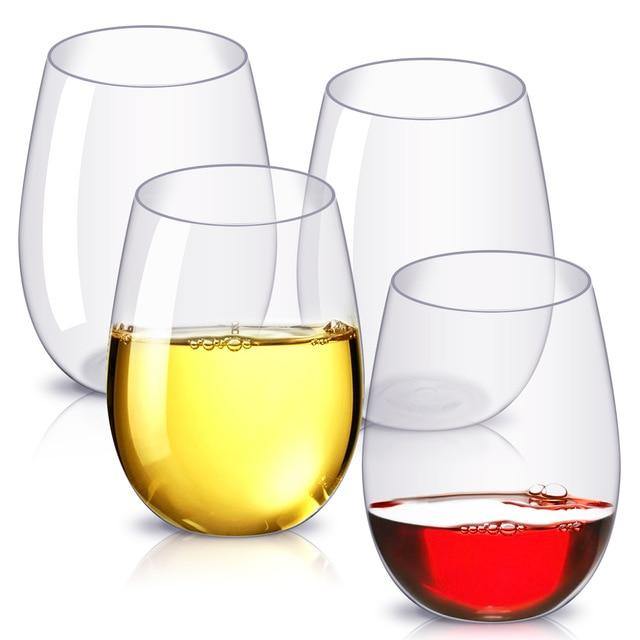 Elegant Stemless Shatterproof Tritan Plastic Wine Cups - Smart Shop (Online Store for wise shoppers) 