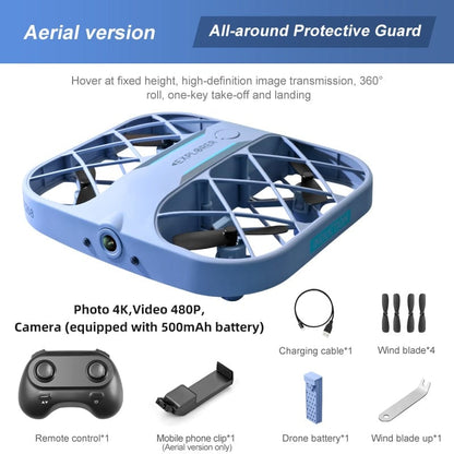 SearchFindOrder 4K 2Battery Blue Aero Cam Mini X8 Drone