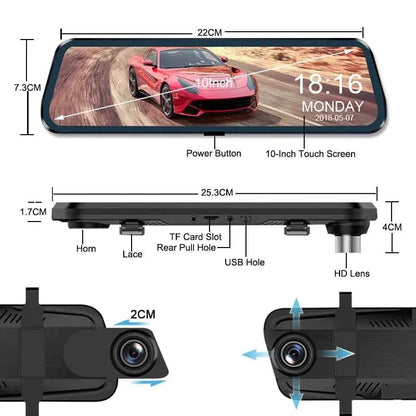 4K Rearview Touchscreen Car Mirror Dash Cam - Smart Shop (Online Store for wise shoppers) 