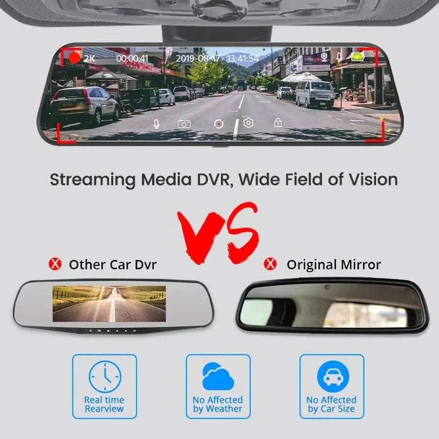 4K Rearview Touchscreen Car Mirror Dash Cam - Smart Shop (Online Store for wise shoppers) 