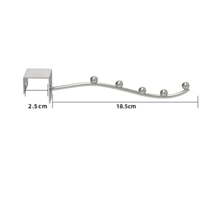 Wall Mounted Clothes Hanger Rack, Stainless Steel Arm Holder Balcony Clothes Drying Organizer