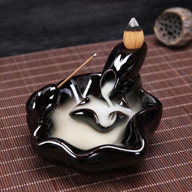 SearchFindOrder 11cmx4.5cm Ceramic Incense Burning Fountain