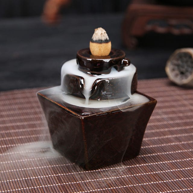 SearchFindOrder 8.0cmx10cm 2 Ceramic Incense Burning Fountain