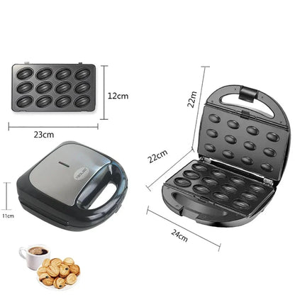 SearchFindOrder Black / 6 / 220V 50HZ | us | CHINA 6 In-1 Electric Waffle Maker Breakfast Machine