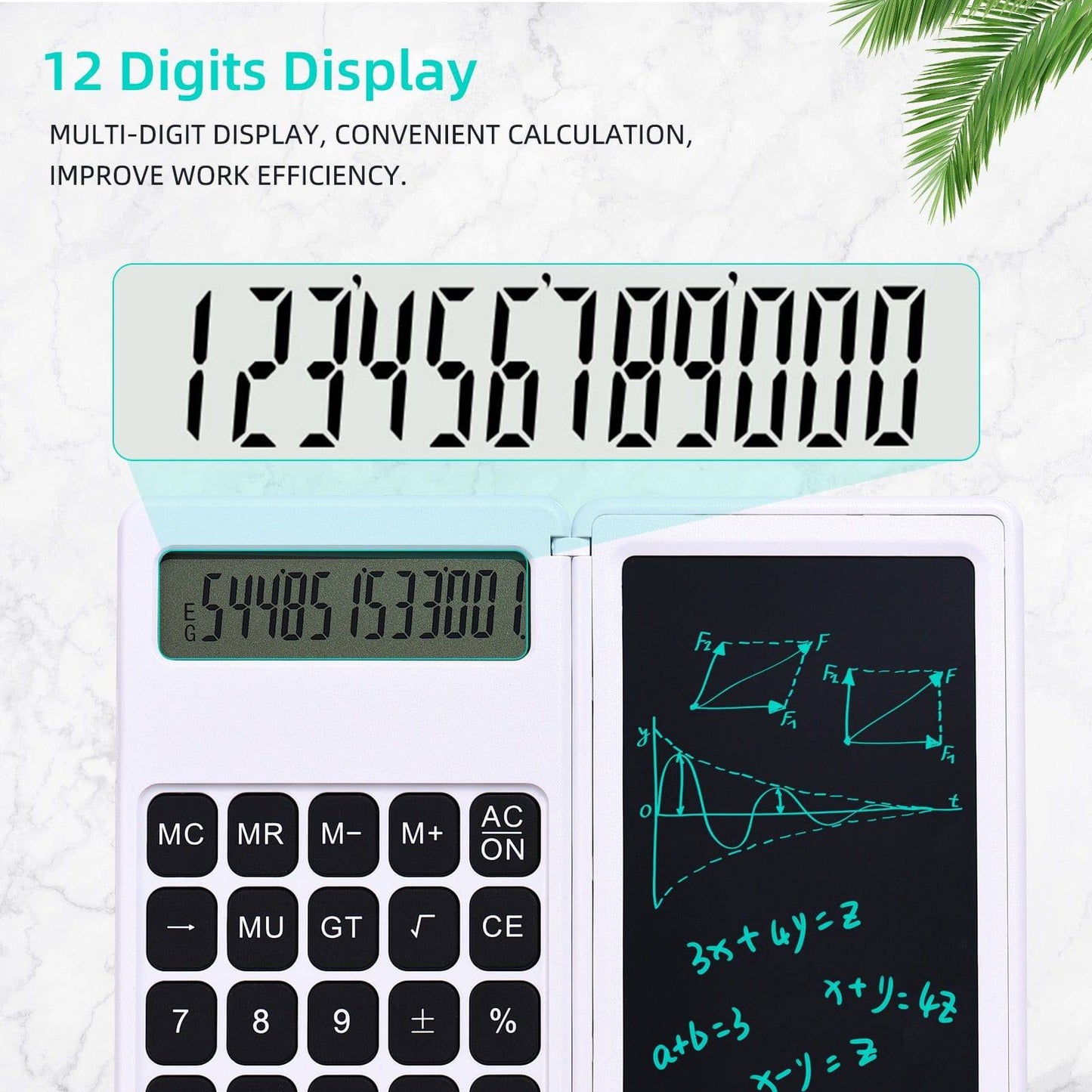 6 inch Portable and Folding Calculator with Writing Tablet - Smart Shop (Online Store for wise shoppers) 