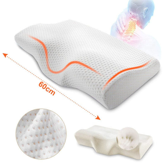 SearchFindOrder 60x35cm new / China Orthopedic Memory Foam Butterfly Cervical Neck Pillow