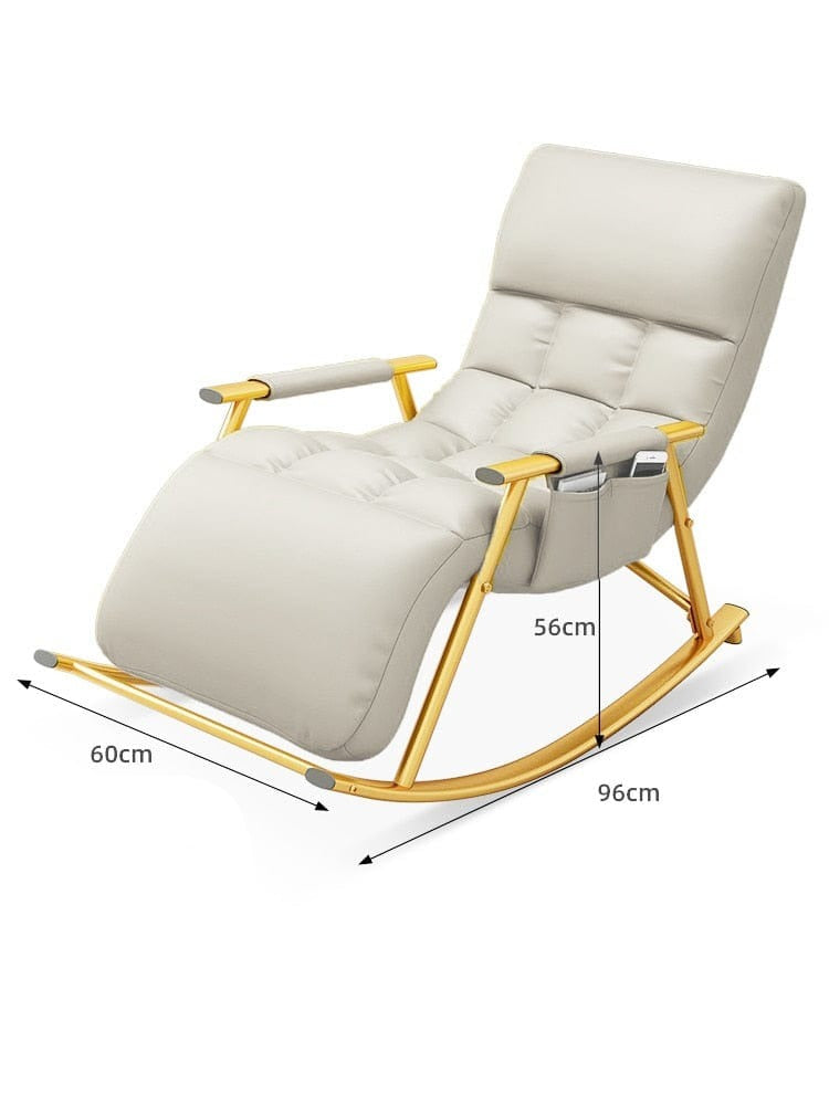 SearchFindOrder 60x96x56cm 17 Nordic Style Comfortable Rocking and Lounge Chair