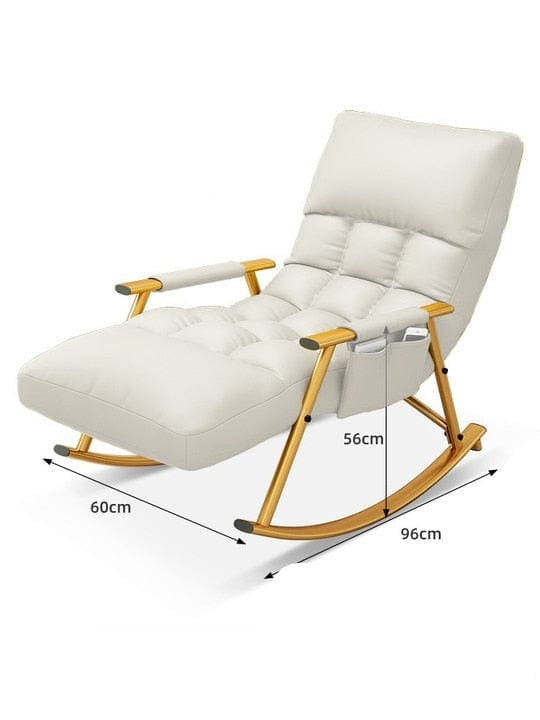 SearchFindOrder 60x96x56cm 7 Nordic Style Comfortable Rocking and Lounge Chair