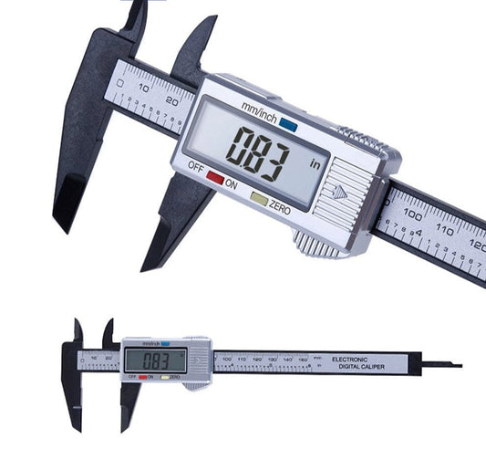 SearchFindOrder Black 0-150mm 6Inch Electronic Digital Vernier Micrometer Caliper Cuage and Measuring Tool (150/100mm)