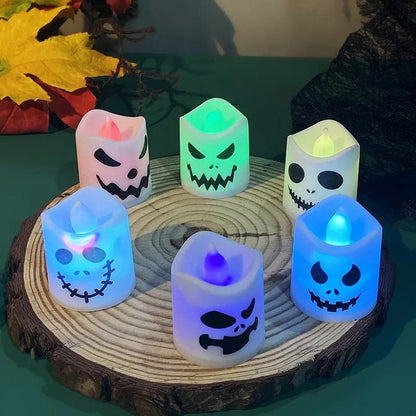 Halloween Led Ghost Pumpkin Candle Light