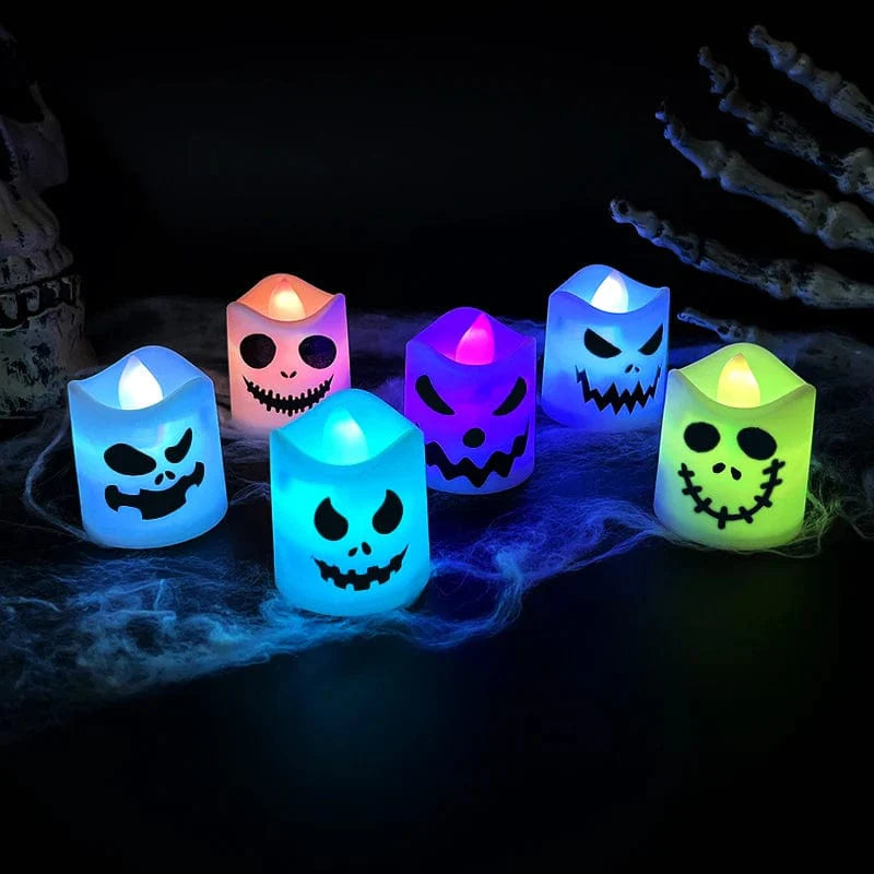 Halloween Led Ghost Pumpkin Candle Light