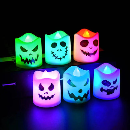 Halloween Led Ghost Pumpkin Candle Light