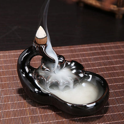 SearchFindOrder 8.0cmx10cm Ceramic Incense Burning Fountain