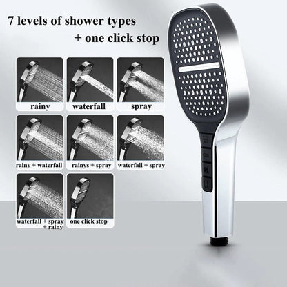 SearchFindOrder 7-in-1 High Pressure Shower Head