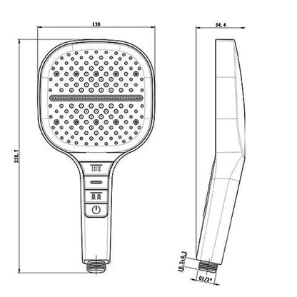 Adjustable 7-Mode High-Pressure Shower Head