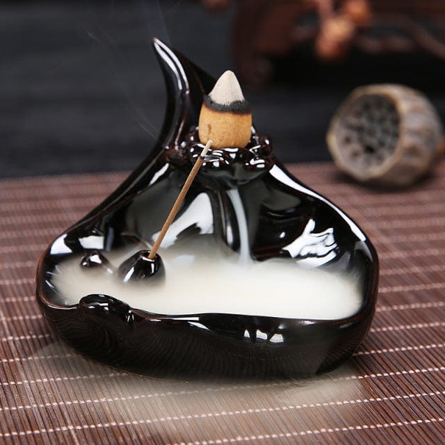 SearchFindOrder 9.5cmx7.2cm Ceramic Incense Burning Fountain