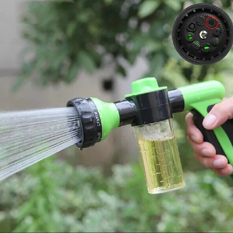 SearchFindOrder Black 8-in-1 High-Pressure Auto Foam Hose Nozzle