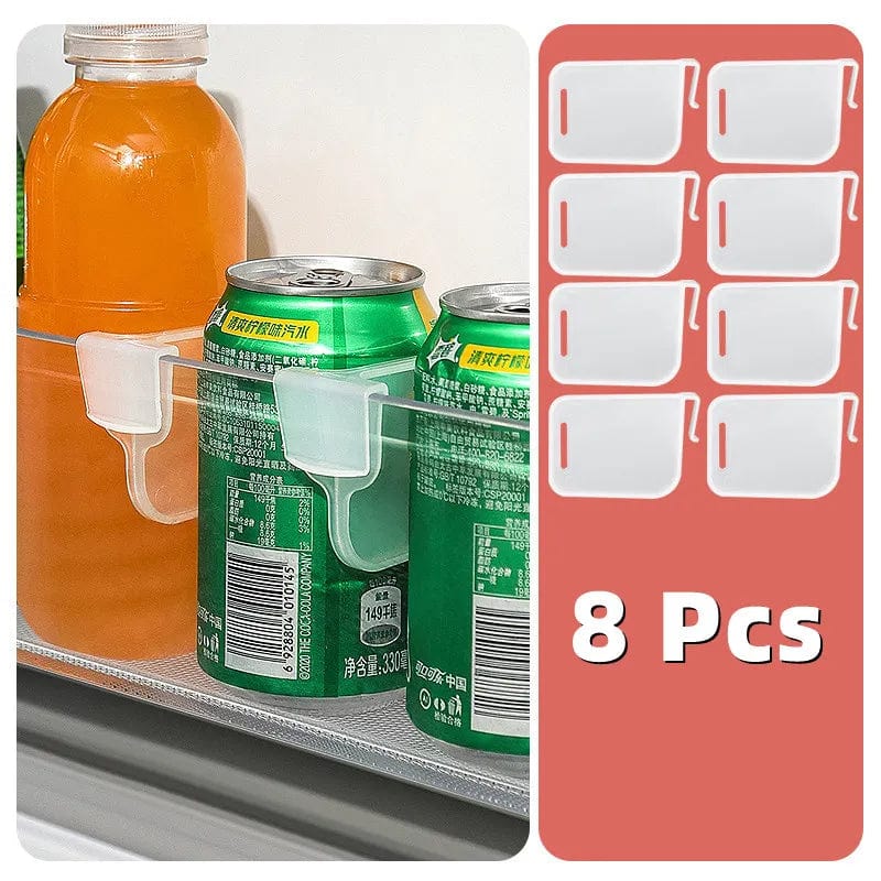 Refrigerator Organizer Adjustable Snap-on Plastic Dividers for Kitchen Storage