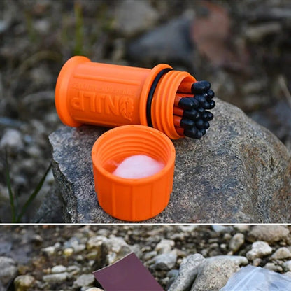 Stormproof Match Kit with Waterproof Case - 40 Windproof Waterproof Matches - Emergency Fire Starter Matches Survival Tool for Camping Hiking, Outdoor Survival Matches Kit