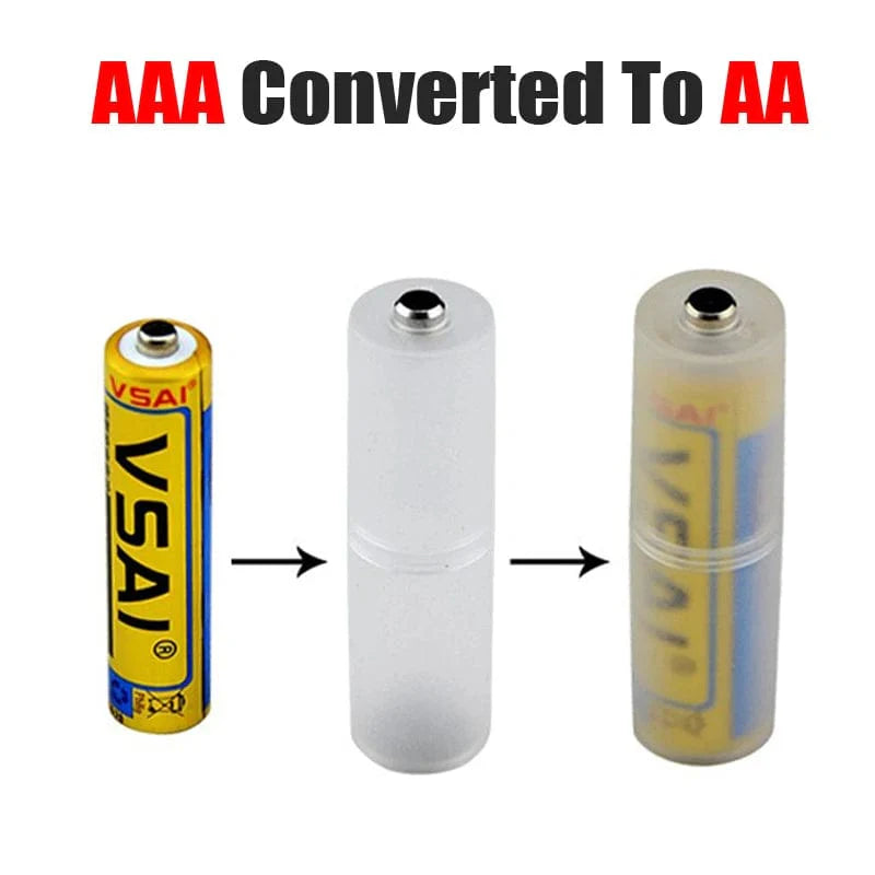 SearchFindOrder AA TO C (2 PCS) AAA To AA Battery Converter