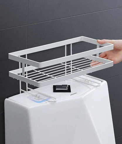 Over The Toilet Storage Bathroom Organizer, Freestanding or Wall Mounted Bathroom Shelf