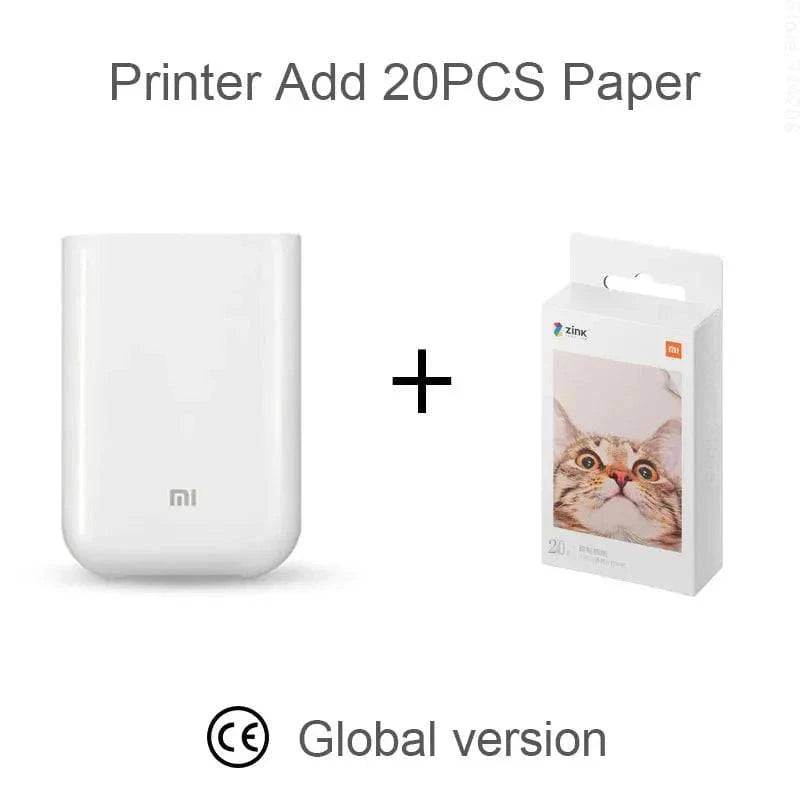 Xiaomi Mi Portable Instant Photo Printer with AR Audio Photos Dynamic Videos Printing Pictures on Zink Sticky-Backed Paper from Your iOS & Android Device - Smart Shop (Online Store for wise shoppers) 