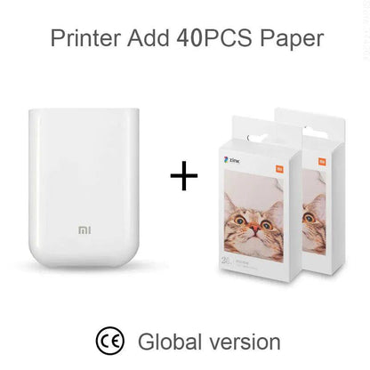 Xiaomi Mi Portable Instant Photo Printer with AR Audio Photos Dynamic Videos Printing Pictures on Zink Sticky-Backed Paper from Your iOS & Android Device - Smart Shop (Online Store for wise shoppers) 