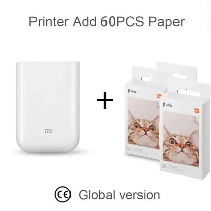 Xiaomi Mi Portable Instant Photo Printer with AR Audio Photos Dynamic Videos Printing Pictures on Zink Sticky-Backed Paper from Your iOS & Android Device - Smart Shop (Online Store for wise shoppers) 