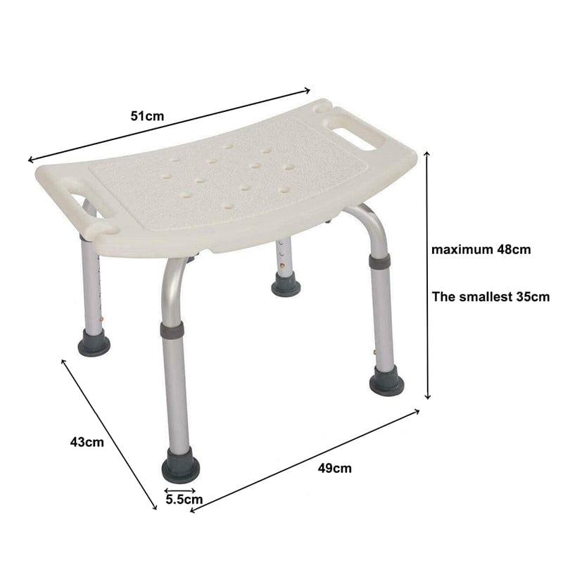 Adjustable Height Folding Bath and Shower Chair