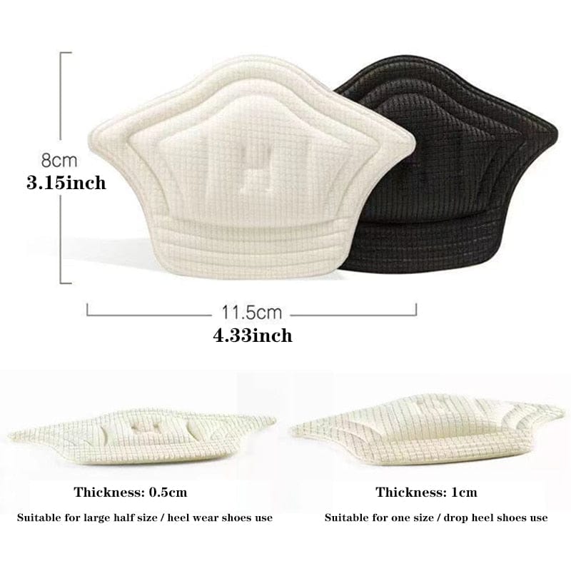 Heel Grips Liner Cushions Inserts Pads for Loose Shoes to Improve Shoe Fit and Comfort (6pcs)