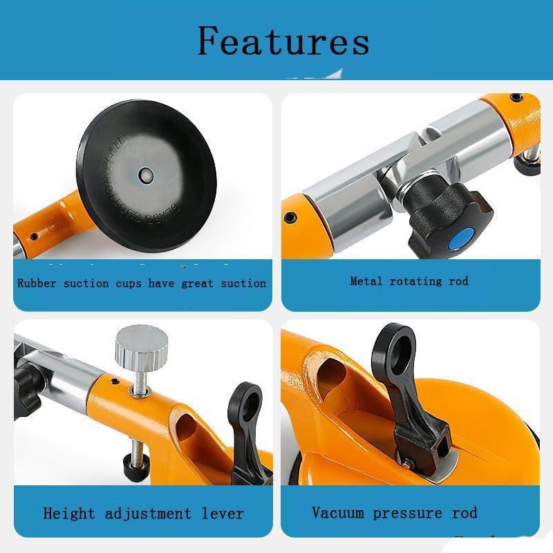 Adjustable Seamless Seam Setter with Suction Cups for Joining and Leveling Granite, Stone, Marble, Slab, Glass, Tile